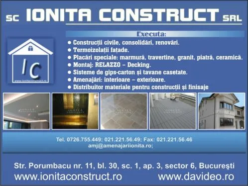 Bucuresti - Constructii - amenajari interioare si exterioare