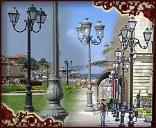 Harman / Brasov - Corpuri iluminat,mobilier urban din fonta