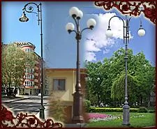 Harman / Brasov - Corpuri iluminat,mobilier urban din fonta