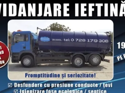Vidanjare - desfundare canalizare Bucuresti si Ilfov - Non Stop