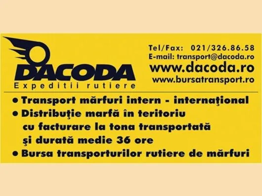 Transport intern si international de marfa - Bucuresti