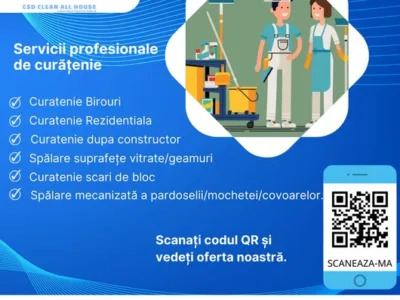 Servicii profesionale de curatenie
