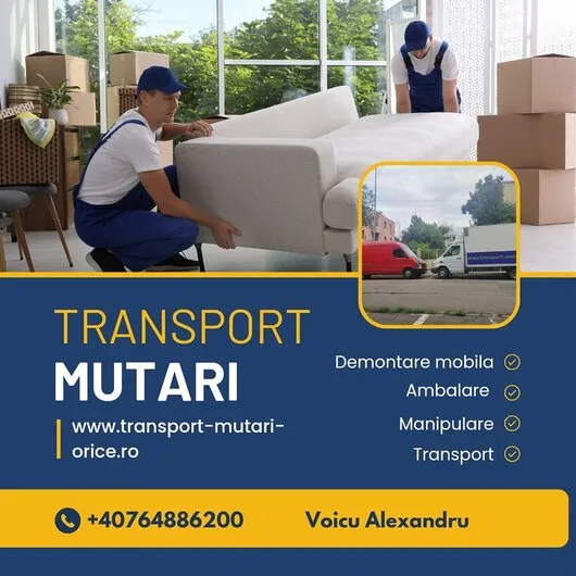 Transport mutari orice Bucuresti