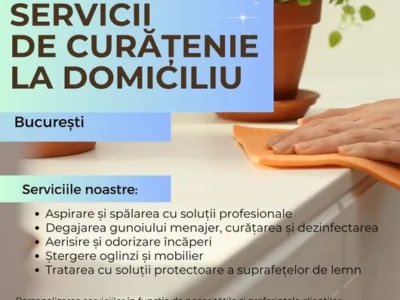 Servicii profesionale de curatenie - Bucuresti si Ilfov