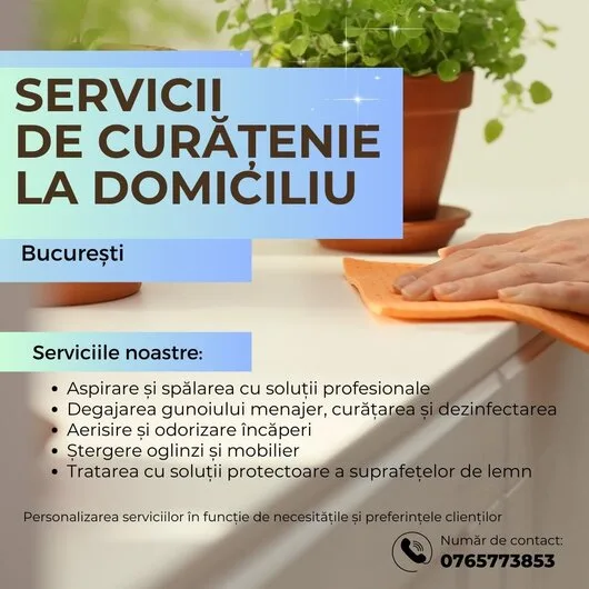 Servicii profesionale de curatenie - Bucuresti si Ilfov