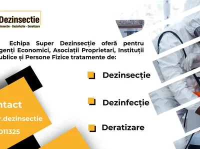 Dezinfectie - dezinsectie si deratizare - Ilfov si Bucuresti