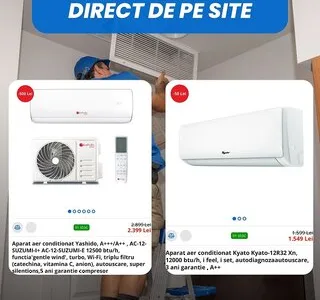 Livrare - montaj - reparatii aparate de aer conditionat Bucuresti