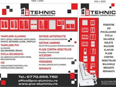 Montare si service tamplarie - aluminiu - PVC - Bucuresti