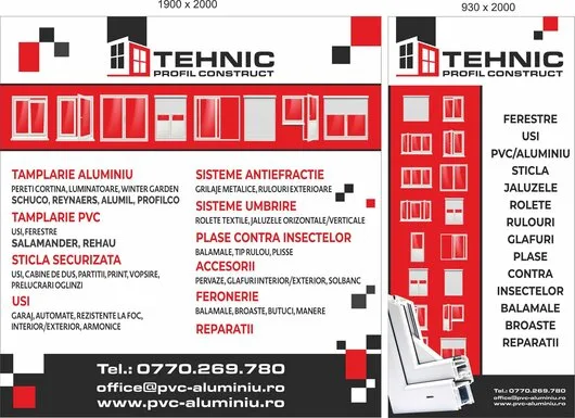 Montare si service tamplarie - aluminiu - PVC - Bucuresti