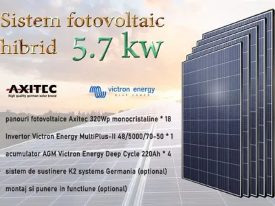 Proiectare - montaj sisteme fotovoltaice