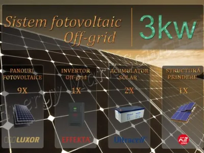 Proiectare - montaj sisteme fotovoltaice