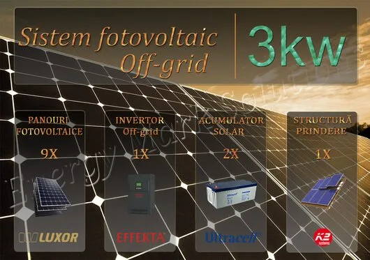 Proiectare - montaj sisteme fotovoltaice