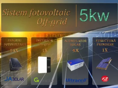 Proiectare - montaj sisteme fotovoltaice