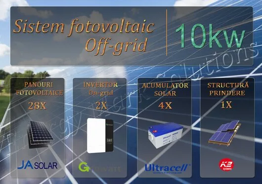 Proiectare - montaj sisteme fotovoltaice