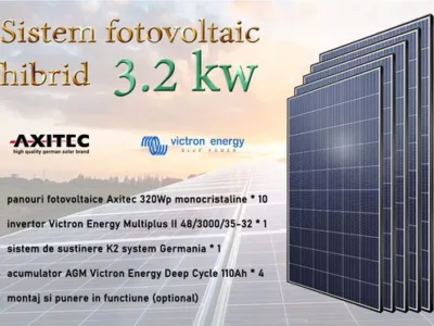 Proiectare - montaj sisteme fotovoltaice
