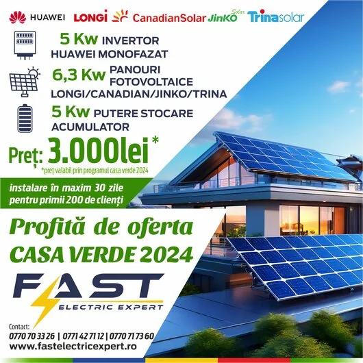 Comercializare si montare sisteme fotovoltaice