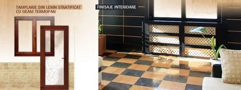 Tamplarie din lemn stratificat cu geam termopan - Ramnicu Valcea