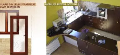 Tamplarie din lemn stratificat cu geam termopan - Ramnicu Valcea