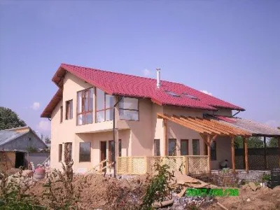 Constructii case pe structura de lemn Campulung - Arges