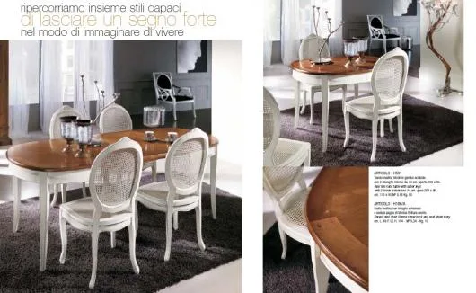 Mobilier Stil din lemn masiv - Vinerea / Alba