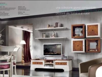 Mobilier Stil din lemn masiv - Vinerea / Alba
