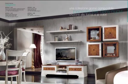 Mobilier Stil din lemn masiv - Vinerea / Alba