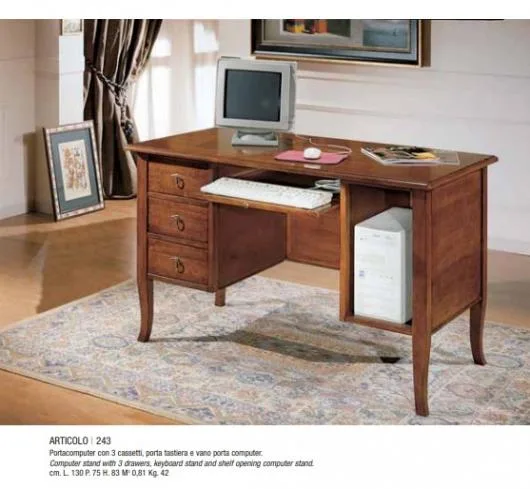 Mobilier Stil din lemn masiv - Vinerea / Alba