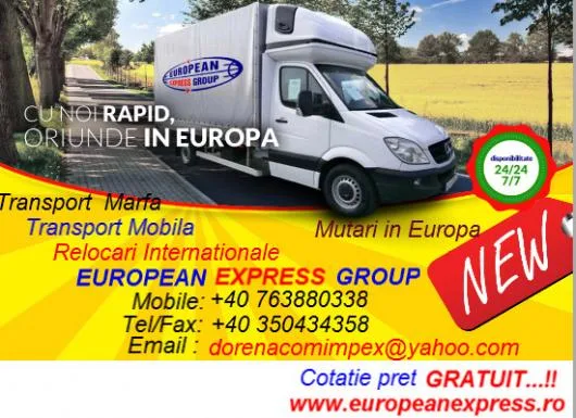 Transport marfa international in regim express - Dragasani / Valcea