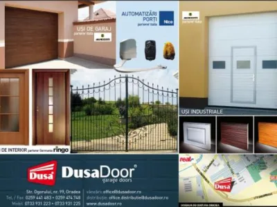 Comercializare si automatizari usi de garaj si usi industriale - Oradea
