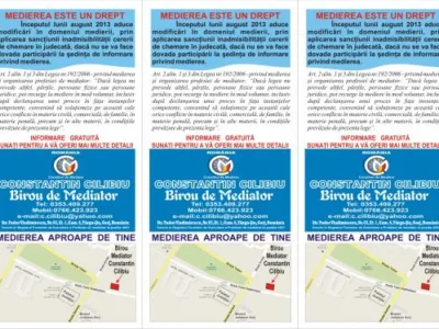 BIROU DE MEDIATOR CILIBIU CONSTANTIN