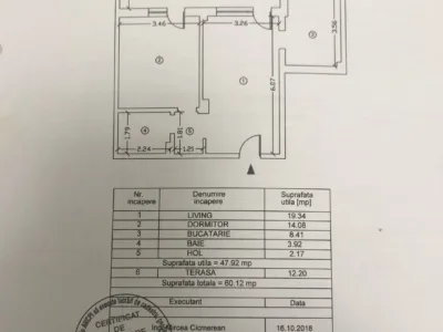 Apartament 2 camere, vedere la mare, 100 metri de plaja