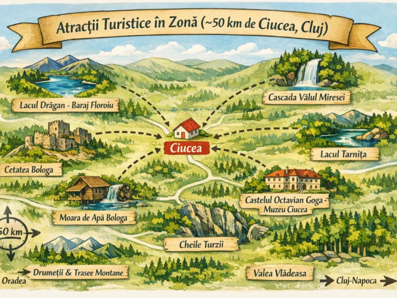 Teren 7024 mp Ciucea Cluj, ideal cabana