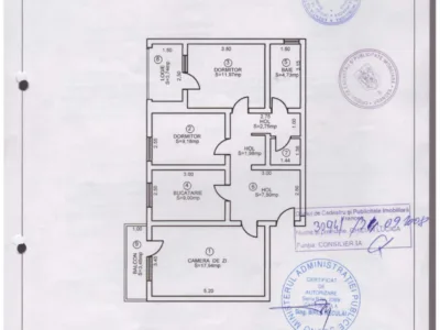 Apartament 3 Camere decomandat conf. I ultracentral Focșani