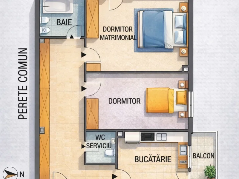 Vând apartament moștenit, 3 Camere Decomandate, Sebeș Alba